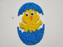 Load image into Gallery viewer, Vintage Chicken In Egg Melted Popcorn Easter Decoration