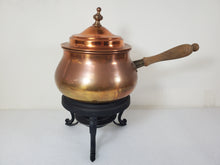 Load image into Gallery viewer, Vintage Fondue Pot With Burner and Stand