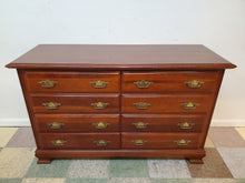Load image into Gallery viewer, Vintage Solid Cherry Double Dresser - 8 Drawers