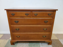 Load image into Gallery viewer, Vintage Solid Cherry Five Drawer 2 Over 3 Dresser - Hand Crafted
