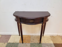 Load image into Gallery viewer, Modern Cherry Half Round Console Table With Drawer By Bombay Furniture
