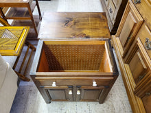 Load image into Gallery viewer, Vintage Pine Laundry Hamper