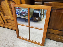 Load image into Gallery viewer, Vintage Pine Window Wall Mirror