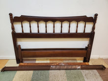 Load image into Gallery viewer, Vintage Solid Cherry Full Size Bed With Metal Rails and Wooden Bed Slats