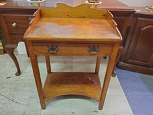 Load image into Gallery viewer, Antique 19th Century Washstand With Drawer - Side Table