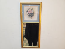 Load image into Gallery viewer, Vintage Wall Mirror With Floral Motif