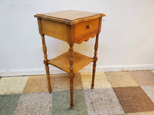 Load image into Gallery viewer, Antique Maple Side Table - Nightstand With Drawer