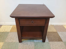 Load image into Gallery viewer, American Signature End Table With Drawer and Pull Out Drawer Shelf
