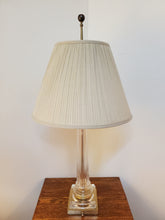 Load image into Gallery viewer, Vintage Clear Glass Column Lamp With Brass Base