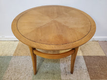 Load image into Gallery viewer, Mid Century Modern Walnut Round End Table - Lamp Table