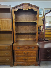 Load image into Gallery viewer, Vintage 3 Drawer Chest Of Drawers With Hutch Top Bookshelf By Lea Furniture