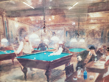 Load image into Gallery viewer, Billiard Parlor Print In Frame By Jean Beraud