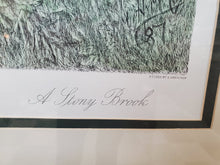 Load image into Gallery viewer, A Stony Brook Print In Frame - Painted By Geo H McCord Etched By Drescher