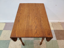 Load image into Gallery viewer, Antique Oak Drop Leaf Table With Turned Legs