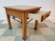Load image into Gallery viewer, Vintage Oak End Table With Single Drawer