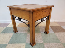 Load image into Gallery viewer, Vintage Oak End Table With Single Drawer