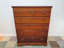 Load image into Gallery viewer, Antique English Lift Top Blanket Chest Over Drawers