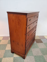 Load image into Gallery viewer, Antique English Lift Top Blanket Chest Over Drawers