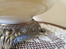 Load image into Gallery viewer, Large Vintage Hurricane Style Table Lamp - Hand Painted