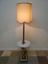 Load image into Gallery viewer, Vintage Cherub Marble Top Floor Lamp
