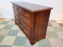 Load image into Gallery viewer, Vintage Solid Cherry Double Dresser - 8 Drawers