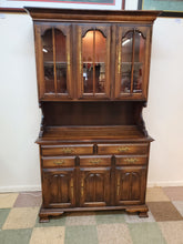 Load image into Gallery viewer, Vintage Rock Maple China Hutch Top Server With Light By Hale Furniture