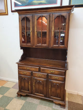 Load image into Gallery viewer, Vintage Rock Maple China Hutch Top Server With Light By Hale Furniture