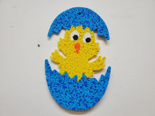 Load image into Gallery viewer, Vintage Chicken In Egg Melted Popcorn Easter Decoration