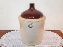 Load image into Gallery viewer, Antique Five Gallon Stoneware Whiskey Crock