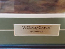 Load image into Gallery viewer, A Good Catch - Print In Frame By Hayden Lambson - Bear With Cubs