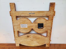 Load image into Gallery viewer, Vintage Penn State Football Wooden Wall Plaque Clock By Emdur Metal Products