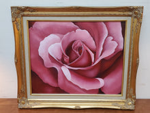 Load image into Gallery viewer, Framed Oil On Canvas Rose Painting By G.D. Lloyd