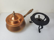 Load image into Gallery viewer, Vintage Fondue Pot With Burner and Stand