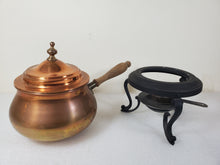 Load image into Gallery viewer, Vintage Fondue Pot With Burner and Stand