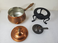 Load image into Gallery viewer, Vintage Fondue Pot With Burner and Stand