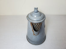 Load image into Gallery viewer, Vintage Gray Enamelware Tea Pot