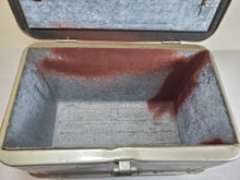Load image into Gallery viewer, Vintage Holiday Ice Chest Cooler With Bottle Opener and Ice Pick