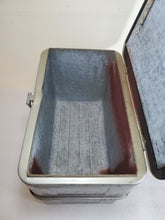 Load image into Gallery viewer, Vintage Holiday Ice Chest Cooler With Bottle Opener and Ice Pick
