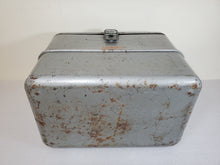 Load image into Gallery viewer, Vintage Holiday Ice Chest Cooler With Bottle Opener and Ice Pick