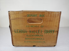 Load image into Gallery viewer, Vintage Lehigh Valley Dairy - Dairy Box Bottle Crate Allentown PA