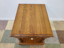 Load image into Gallery viewer, Vintage Oak End Table - Drawer With Lower Shelf