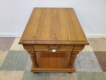 Load image into Gallery viewer, Vintage Oak End Table - Drawer With Lower Shelf