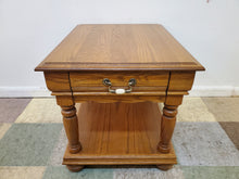 Load image into Gallery viewer, Vintage Oak End Table - Drawer With Lower Shelf