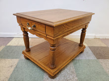 Load image into Gallery viewer, Vintage Oak End Table - Drawer With Lower Shelf