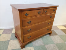 Load image into Gallery viewer, Vintage Solid Cherry Five Drawer 2 Over 3 Dresser - Hand Crafted