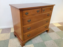 Load image into Gallery viewer, Vintage Solid Cherry Five Drawer 2 Over 3 Dresser - Hand Crafted
