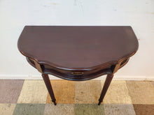 Load image into Gallery viewer, Modern Cherry Half Round Console Table With Drawer By Bombay Furniture