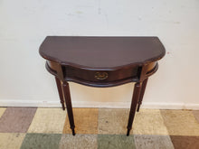 Load image into Gallery viewer, Modern Cherry Half Round Console Table With Drawer By Bombay Furniture