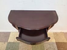 Load image into Gallery viewer, Modern Cherry Half Round Console Table With Drawer By Bombay Furniture