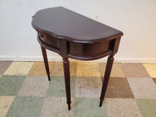 Load image into Gallery viewer, Modern Cherry Half Round Console Table With Drawer By Bombay Furniture